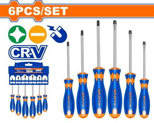 WADFOW مجموعة مفكات براغي Pcs 6 WSS1206