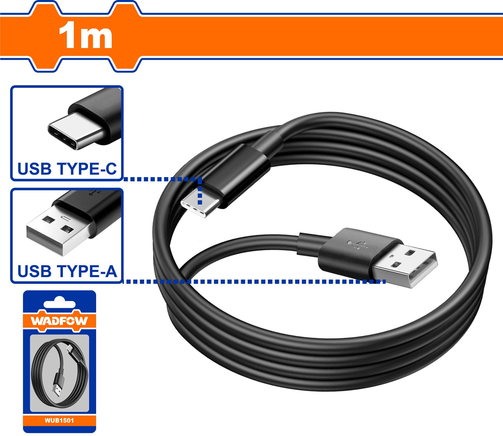 WADFOW كابل USB من النوع A إلى النوع C WUB1501